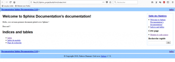 Installation de Sphinx, générateur de documentation libre – Le coin du ...